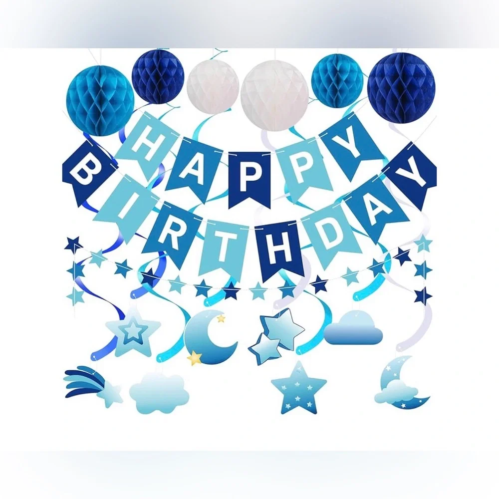 NWT Blue Birthday‎ Decor Pack